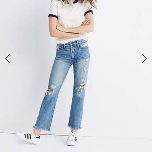 Madewell Rivet & Thread Retro Straight Jeans Size 25